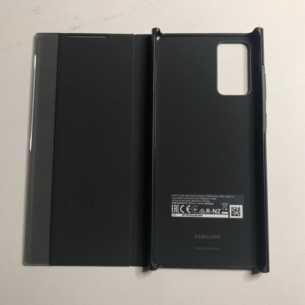 GENUINE Samsung S-View Flip Cover for Galaxy Note20 5G Black - Picture 4 of 8